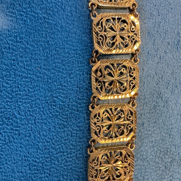 24k solid gold large bracelet - Picture 5 of 6